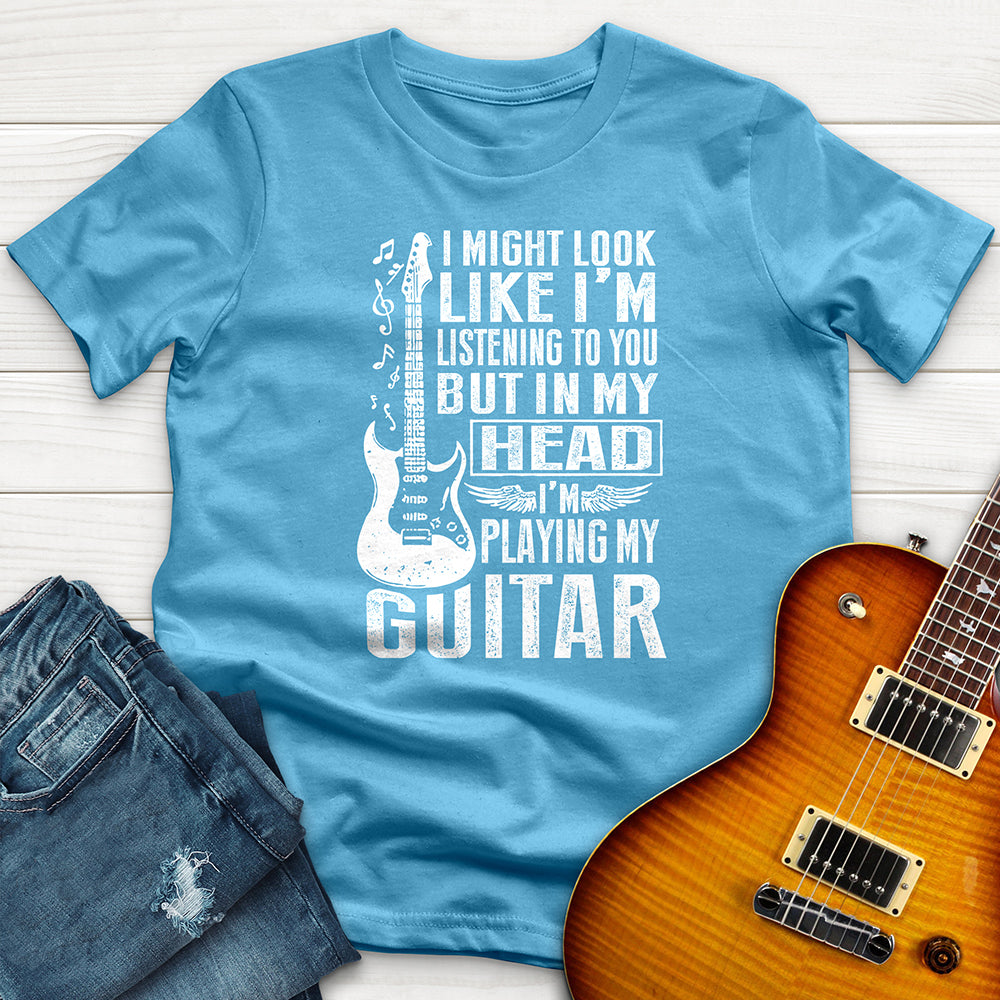 "I Might Look LIke Im Listening" Premium T-Shirt