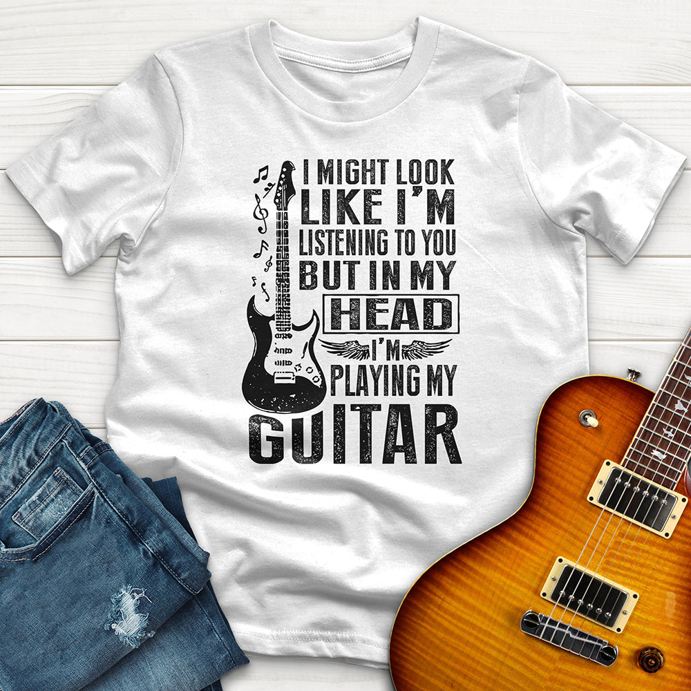 "I Might Look LIke Im Listening 3" Premium T-Shirt