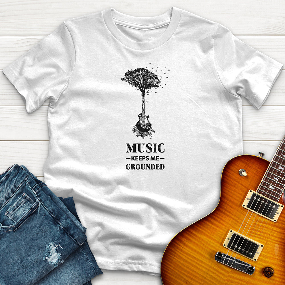 "Music Keeps Me Grounded" Premium T-Shirt