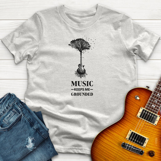 "Music Keeps Me Grounded" Premium T-Shirt