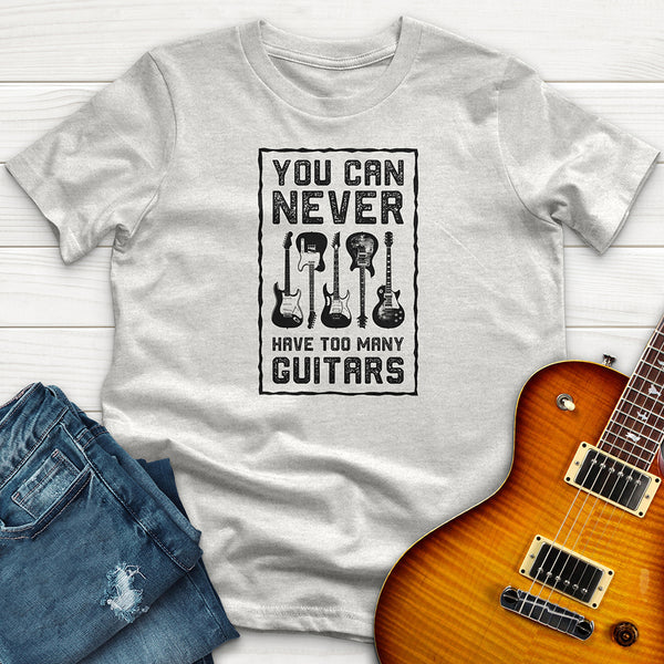 T-SHIRT Too Many Guitars Said No One Ever Chitarra Rock - Foto 6