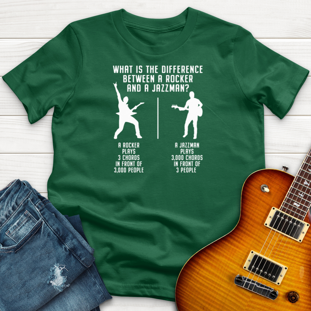 ''Between Rocker and Jazzman'' Premium T-Shirt