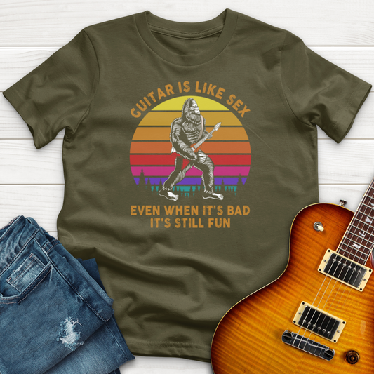 (T-Shirt Club) "Guitar Is Like Sex" Premium T-Shirt
