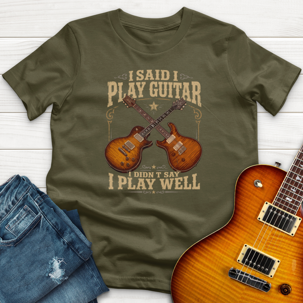 "I Said I Play Guitar" (PRS Edition) Premium T-Shirt