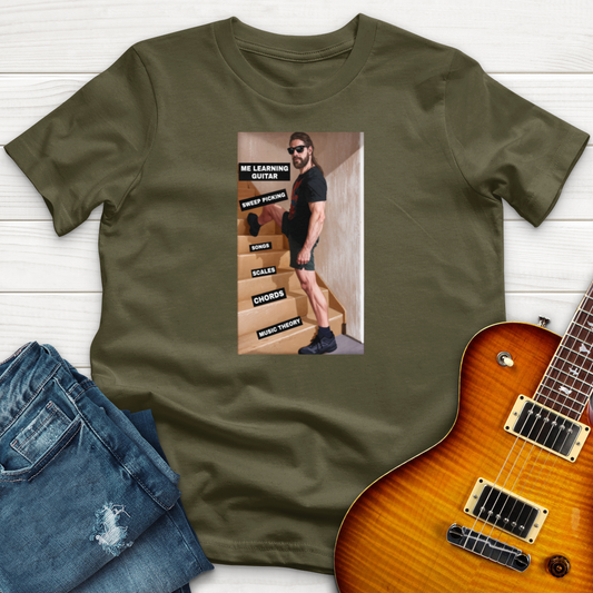 "Me Learning Guitar" Premium T-Shirt