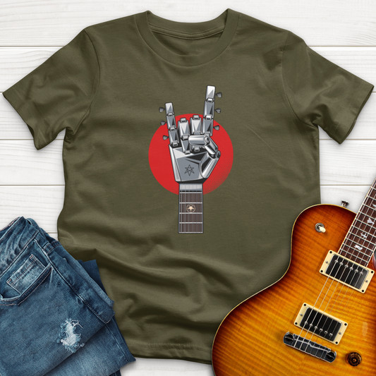 "Robotic Guitar Hand" Premium T-Shirt