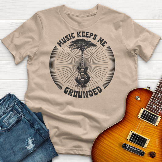 (T-Shirt Club2new) ''Music Keeps Me Grounded V3'' Premium T-Shirt