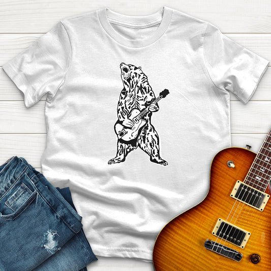 (T-Shirt Club) "Guitar Bear" Premium T-Shirt
