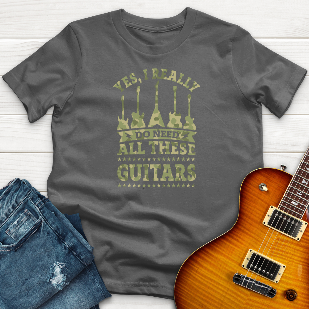 "Yes I Really Do Need All These Guitars" Premium T-Shirt